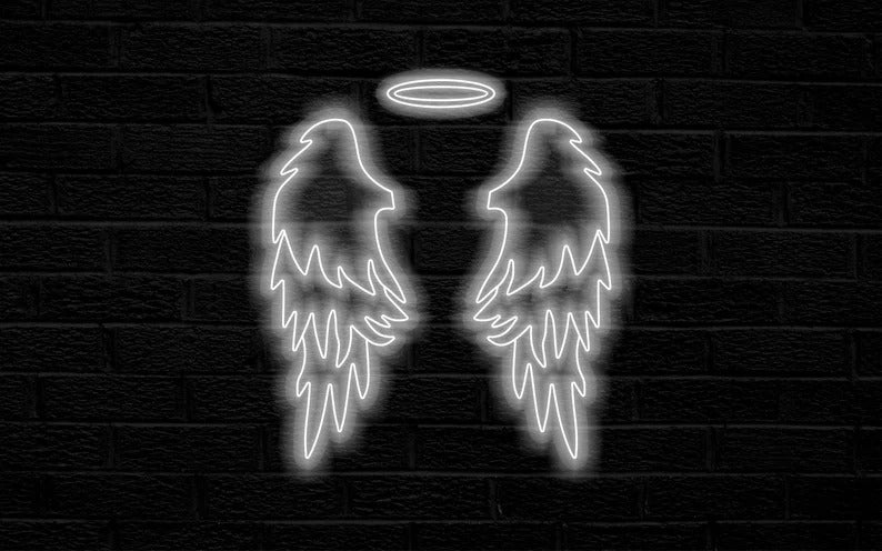 Halo And Wings | LED Neon Sign