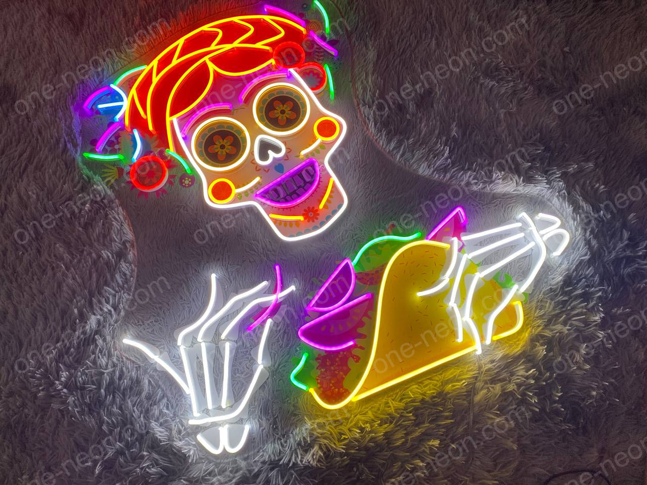 Taco Calavera | LED Neon Sign