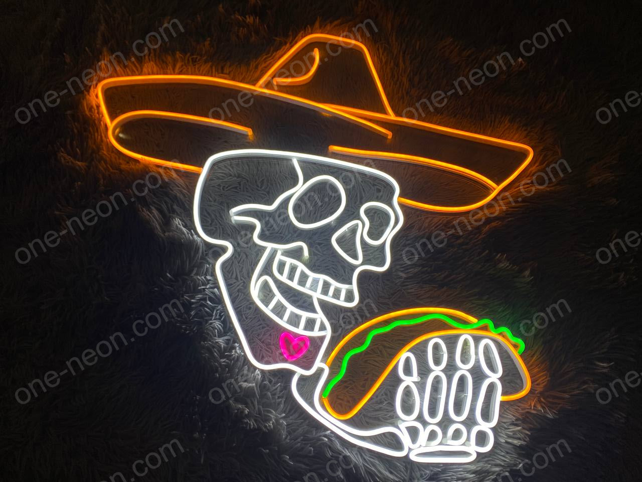 Skull & Tacos | LED Neon Sign