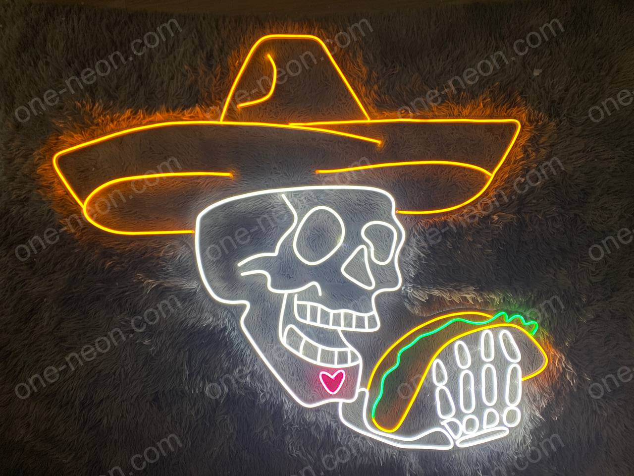 Skull & Tacos | LED Neon Sign