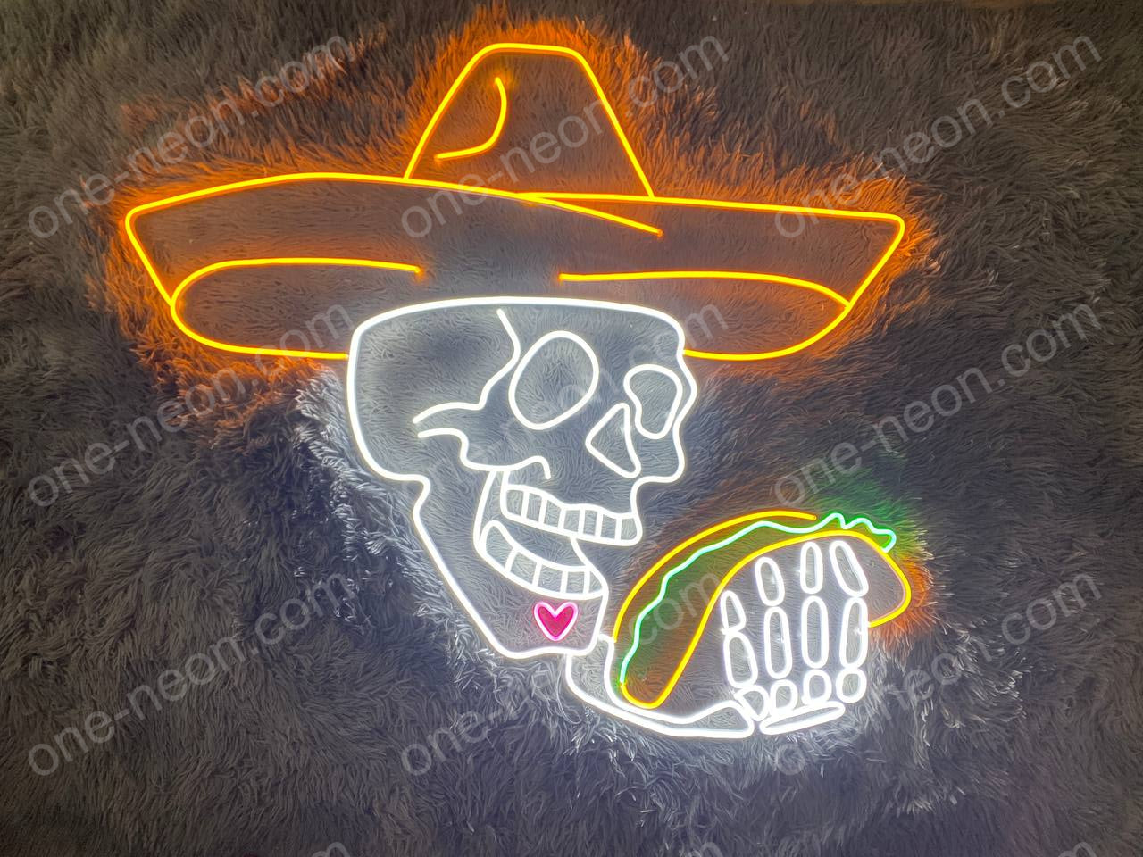 Skull & Tacos | LED Neon Sign