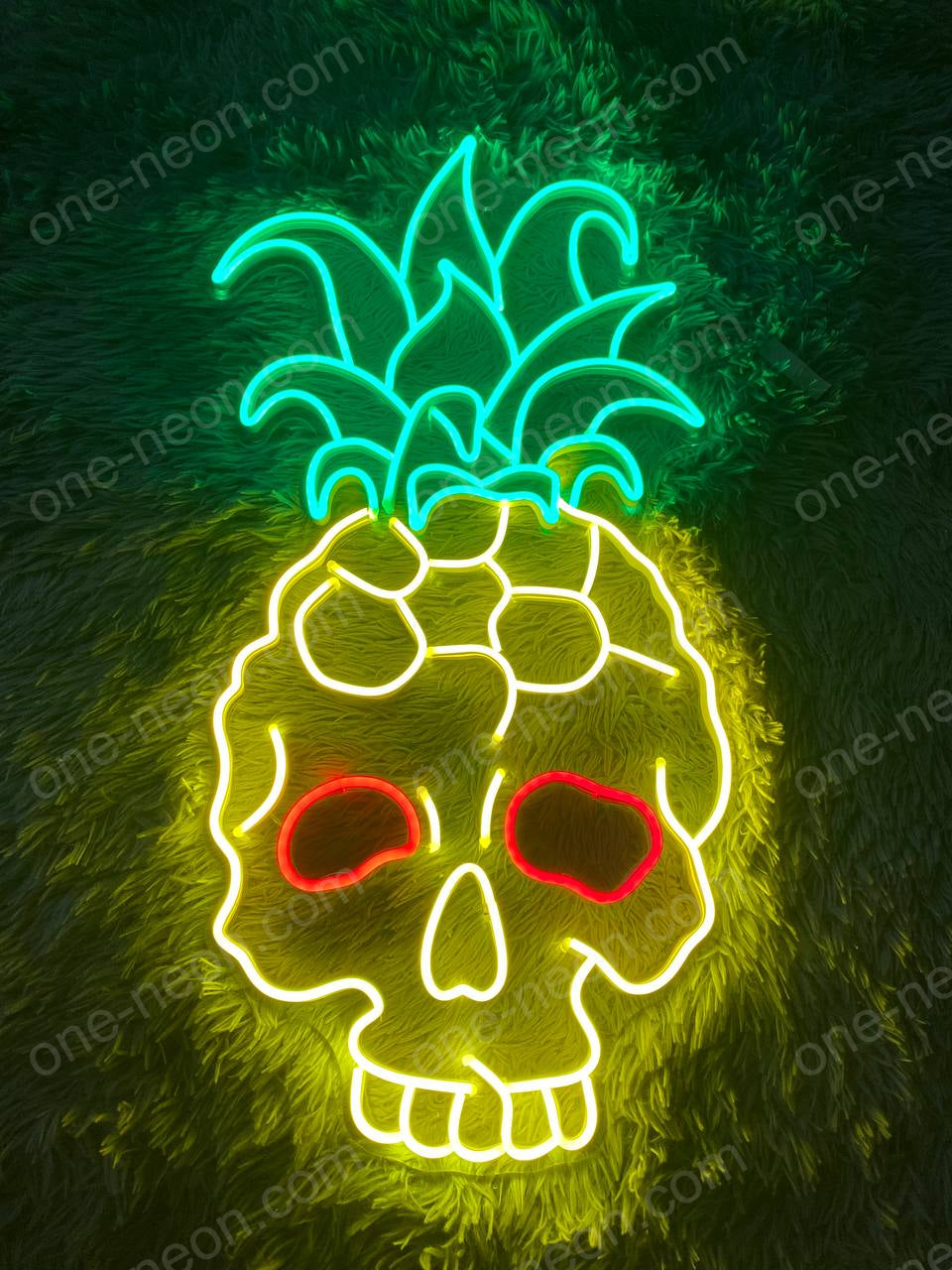 Pineapple Skull | LED Neon Sign