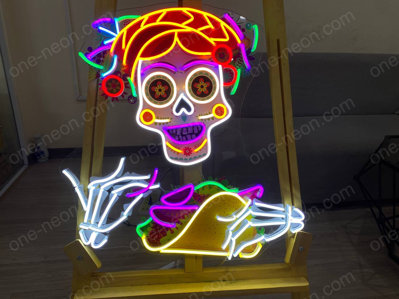 Taco Calavera | LED Neon Sign