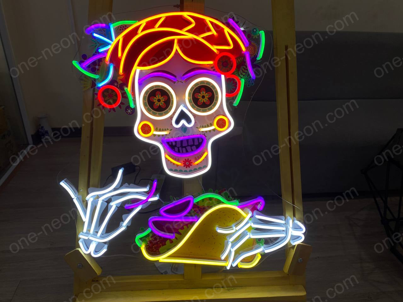 Taco Calavera | LED Neon Sign