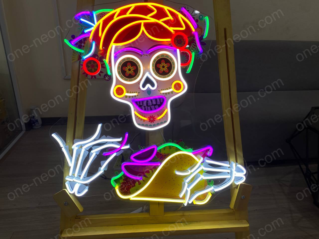 Taco Calavera | LED Neon Sign