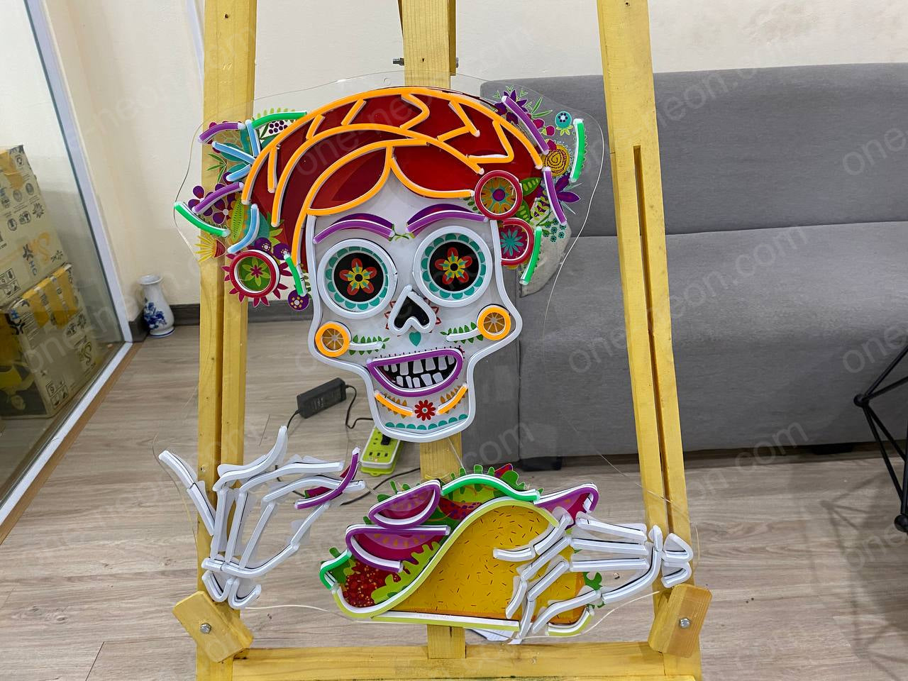 Taco Calavera | LED Neon Sign
