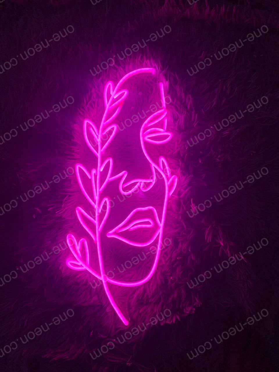 Face Line Art | LED Neon Sign
