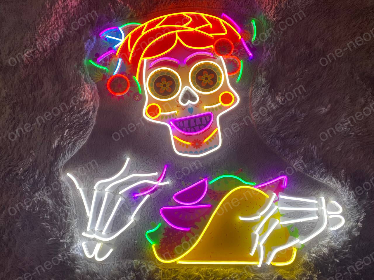 Taco Calavera | LED Neon Sign