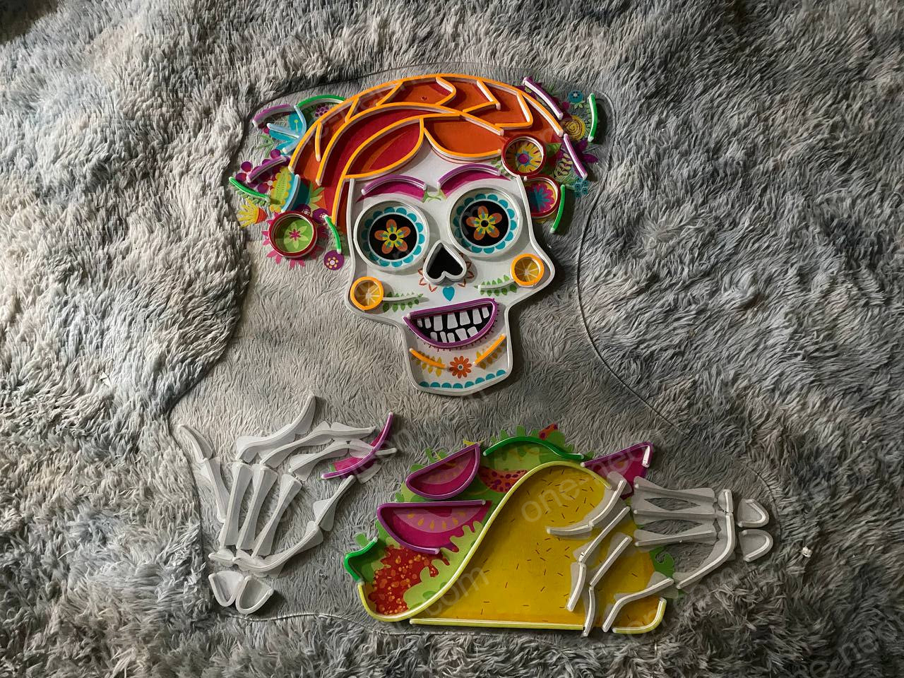 Taco Calavera | LED Neon Sign