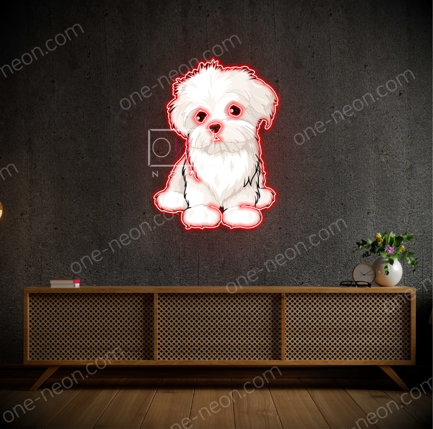 Maltese Full Body | LED Neon Sign