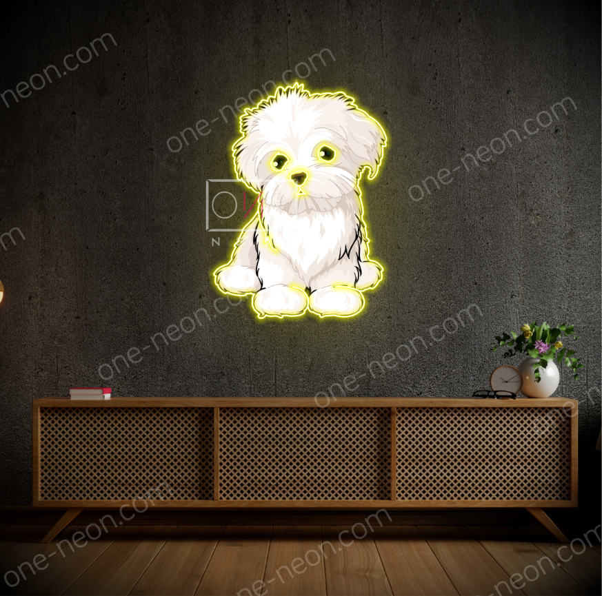 Maltese Full Body | LED Neon Sign