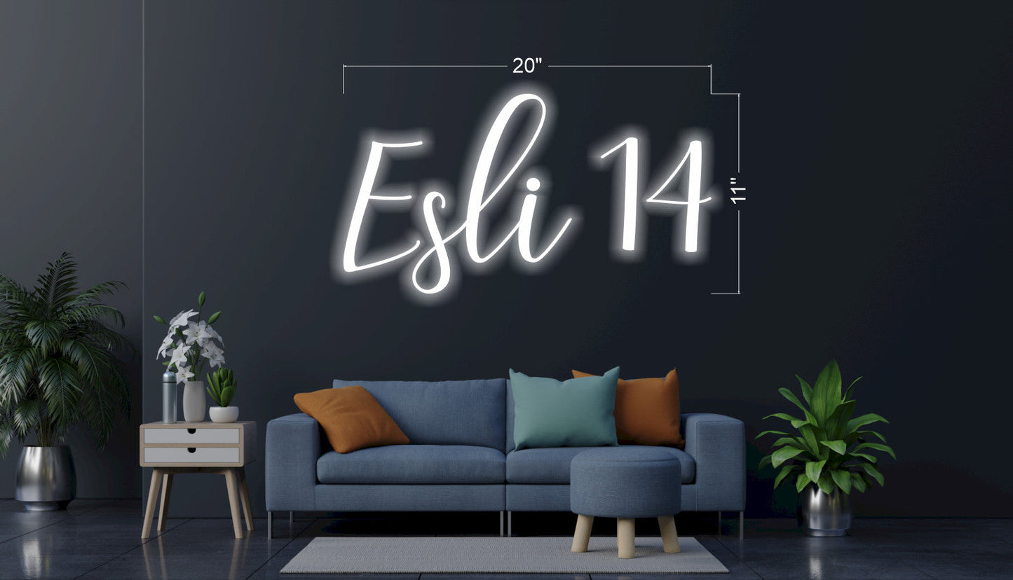 Esli 14 | LED Neon Sign