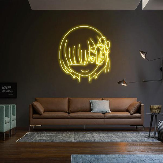 How Do You Decorate Led Neon Sign A Large Wall Over A Couch? - ONE Neon