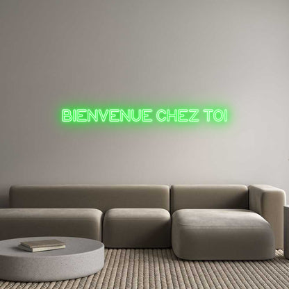 Custom Neon Sign BIENVENUE CHE...