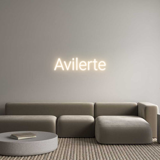 Custom Neon Sign Avilerte