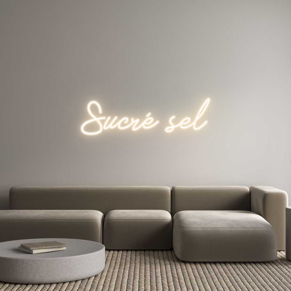 Custom Neon Sign Sucré sel