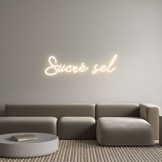 Custom Neon Sign Sucré sel