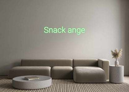 Custom Neon Sign Snack ange