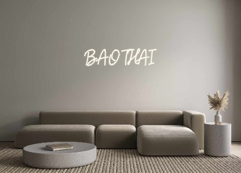 Custom Neon Sign BAO THAÏ