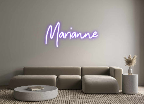 Custom Neon Sign Marianne