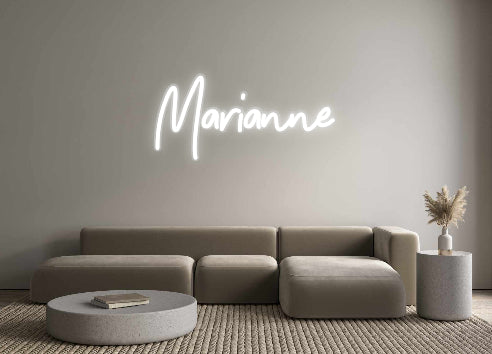 Custom Neon Sign Marianne