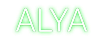 Custom Neon Sign ALYA