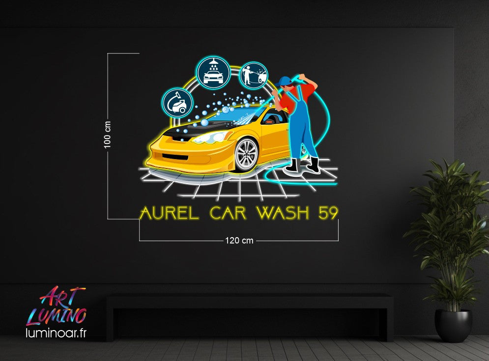 Aurel Car Wash 59 | LED Neon Sign