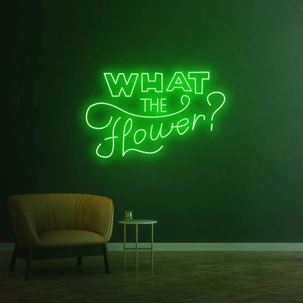 What the flower ? | LED Neon Sign