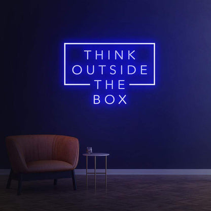 Think Outside the box | LED Neon Sign