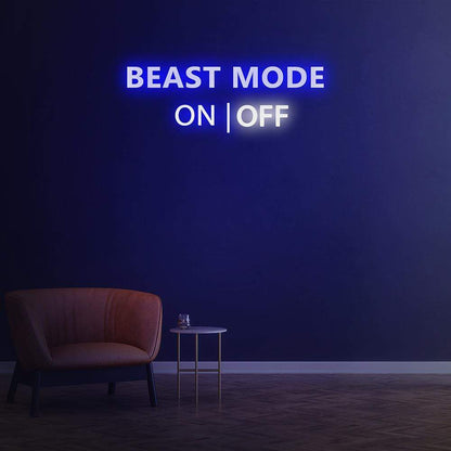 Beast Mode Activated Neon Sign