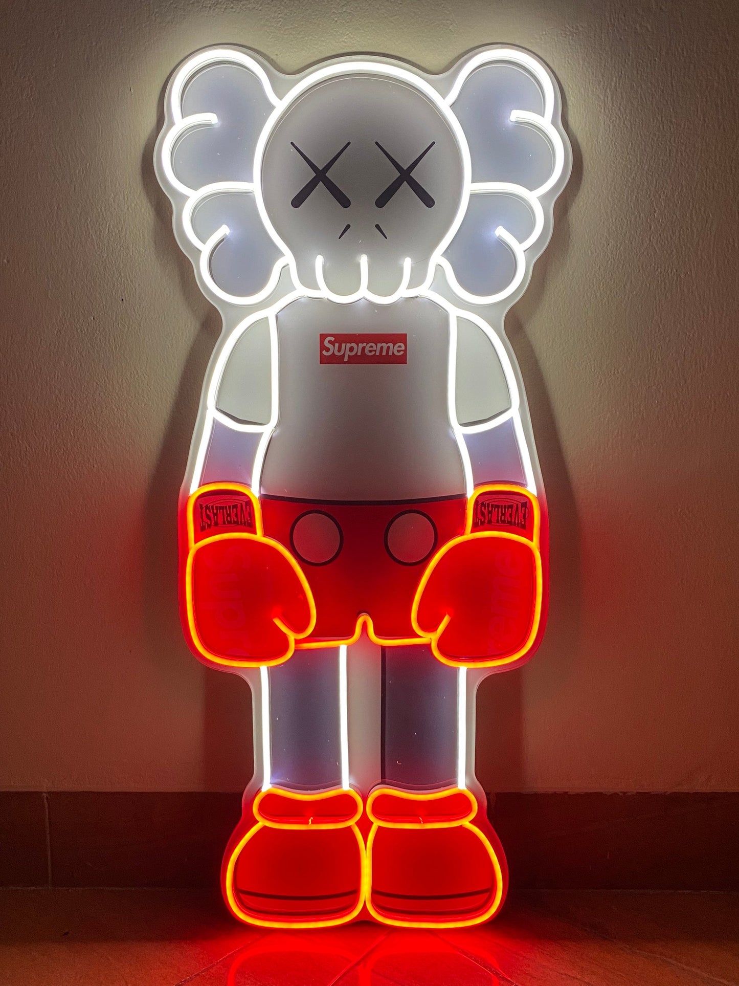 KAWS Supreme | LED Neon Sign (UV Printed)