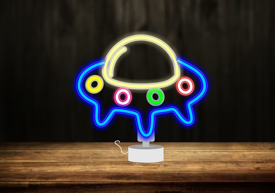 UFO - Tabletop LED Neon Sign