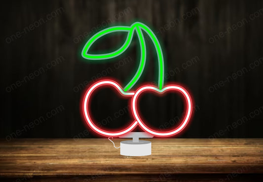 Cherry - Tabletop LED Neon Sign