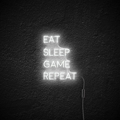 Eat Sleep Game Repeat | LED Neon Sign