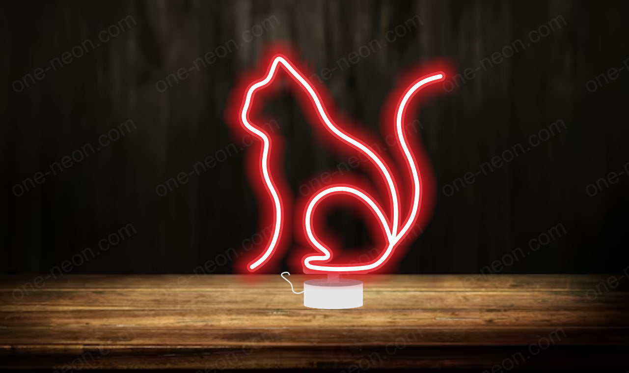 Cat - Tabletop LED Neon Sign