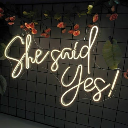 She Said Yes! | LED Neon Sign