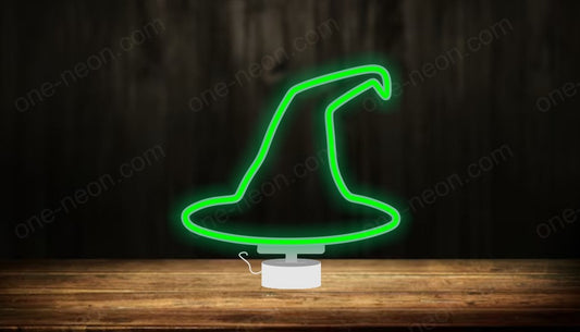 Witch Hat - Tabletop LED Neon Sign