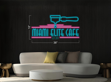 Miami Elite Cafe | LED Neon Sign