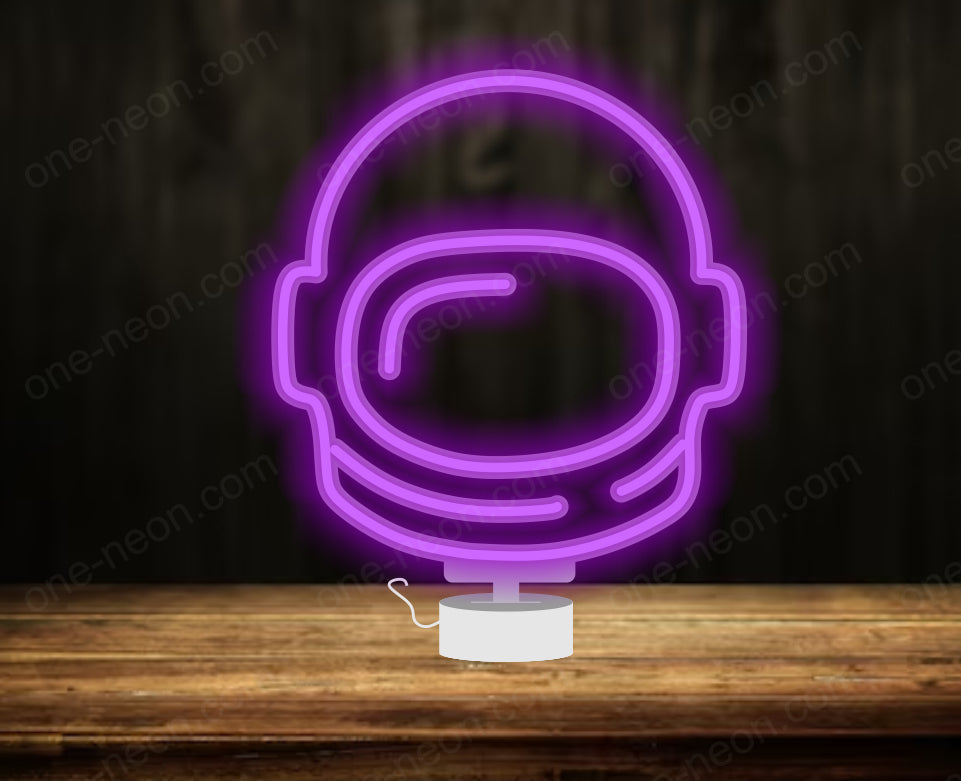 Astronaut Helmet - Tabletop LED Neon Sign