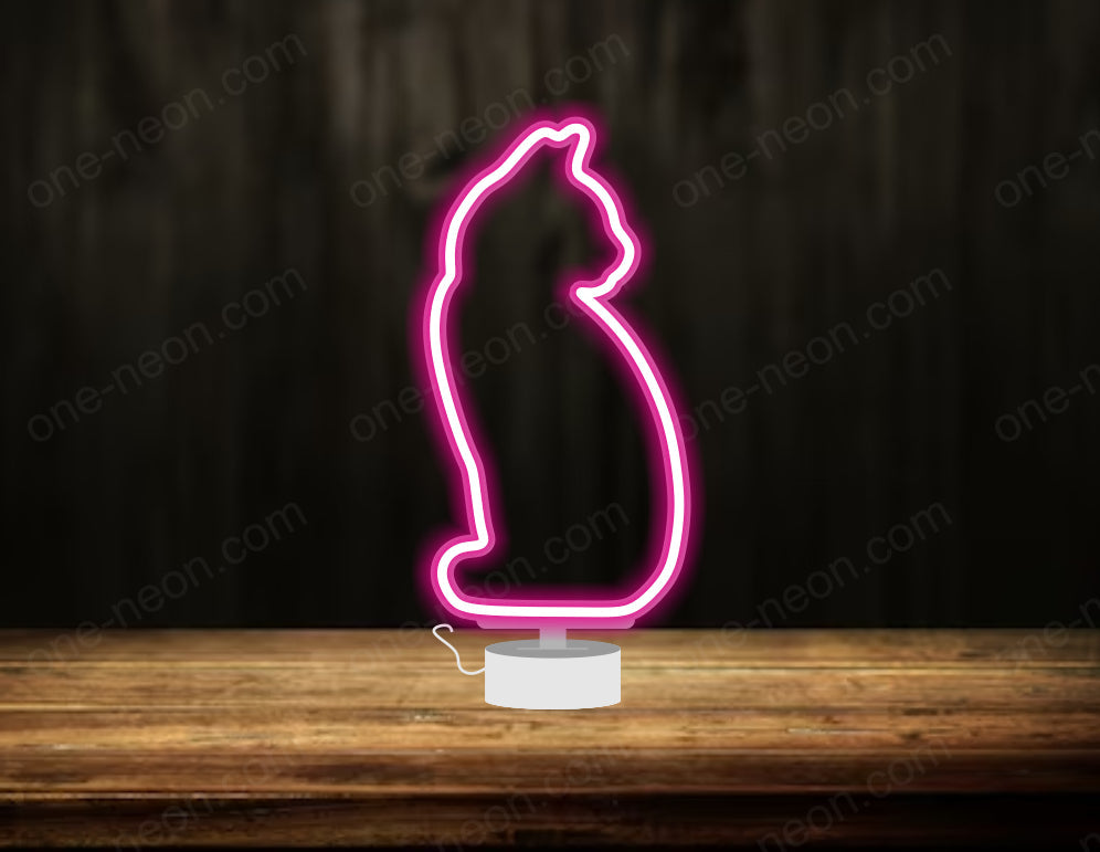 Cat - Tabletop LED Neon Sign