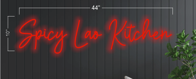 Spicy Lao Kitchen (2 sets) | LED Neon Sign