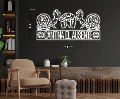 CANTINA EL AUSENTE  | LED Neon Sign