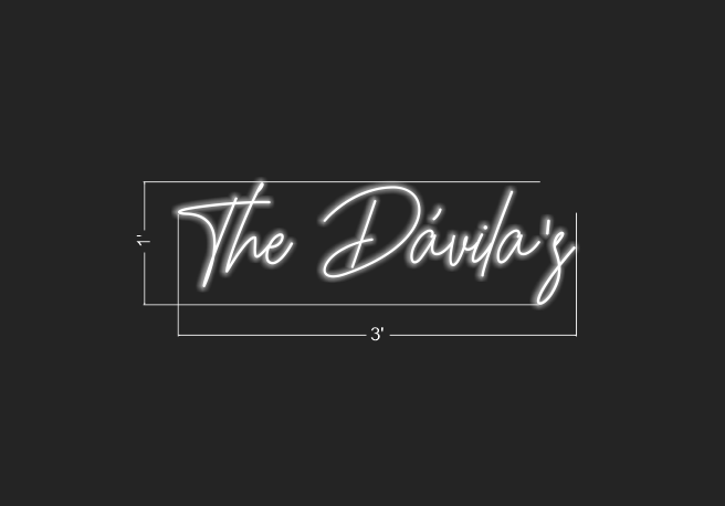 The Dávila’s | LED Neon Sign