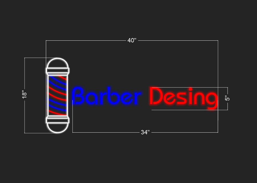 Barber Desing | LED Neon Sign