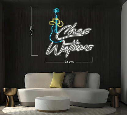 SUSAN AND CHAS WATKINS (3 sets) | LED Neon Sign