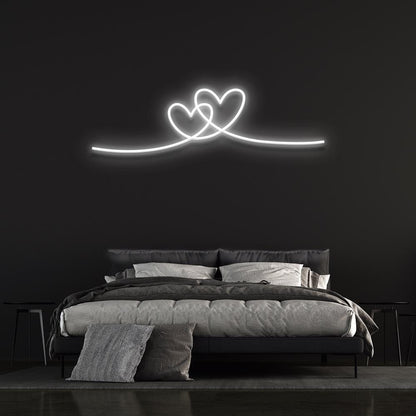 'Double Heart' | LED Neon Sign