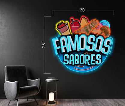 FAMOSOS SABORES | LED Neon Sign