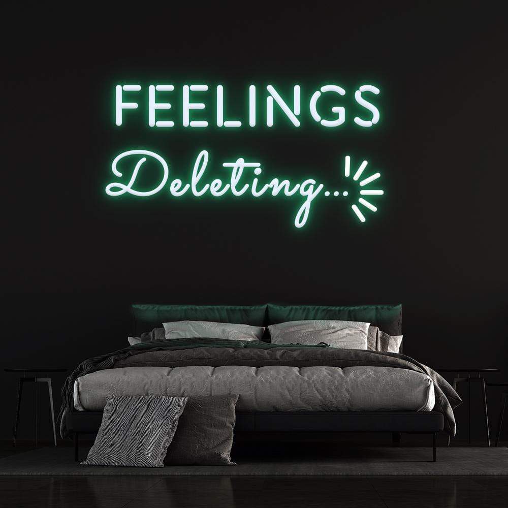 'Deleting Feelings' | LED Neon Sign