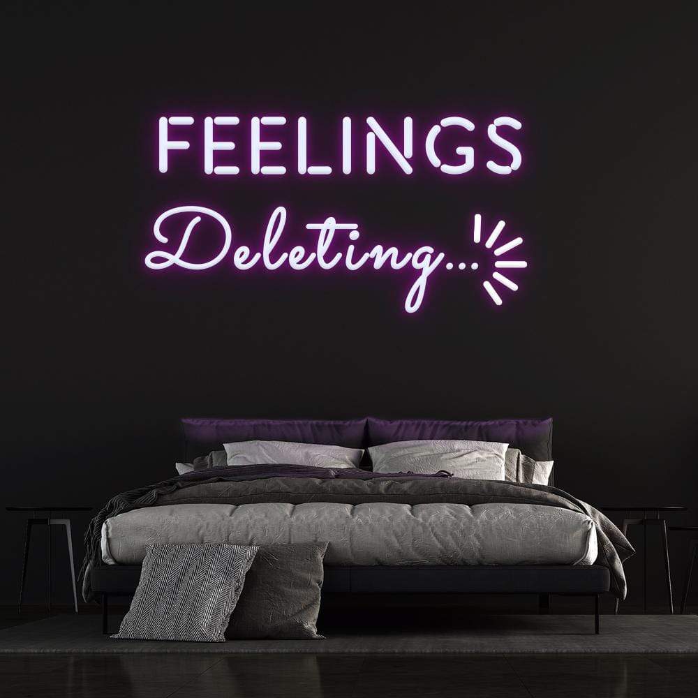 'Deleting Feelings' | LED Neon Sign