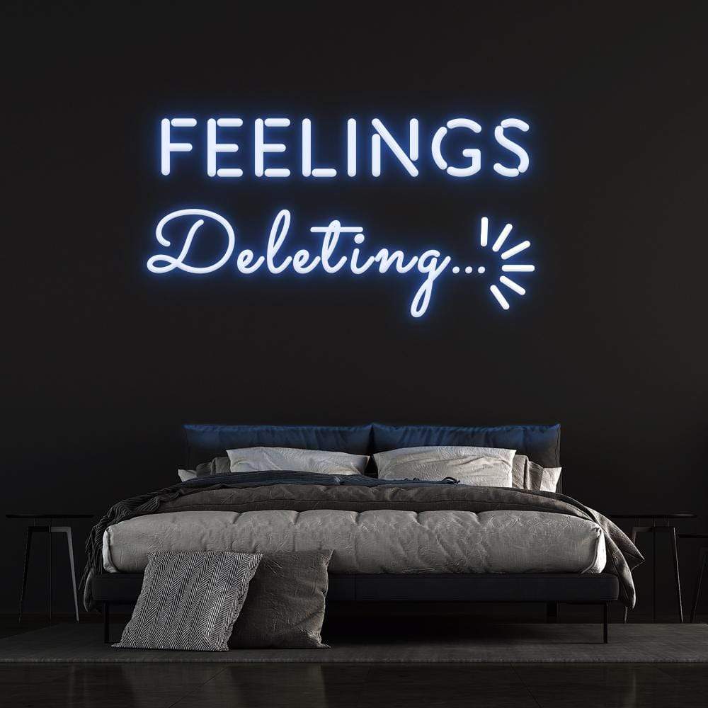 'Deleting Feelings' | LED Neon Sign